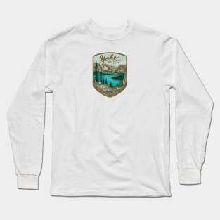 Yoho National Park Blue Emerald Lake Long Sleeve T-Shirt